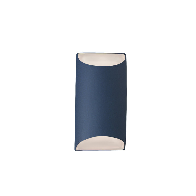 Beda Ceramic LED Wall Light, 10.75" H x 5.5" W x 4" D, Midnight Sky
