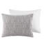 Édredon 3 pièces double / grand - tissu et rembourrage riches en coton, tissé, rembourré de coton gris