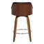 Aiken Mid-century Modern Swivel Counter or Bar Height Bar Stool in Faux Leather and Wood-540761437-646212500-646212501