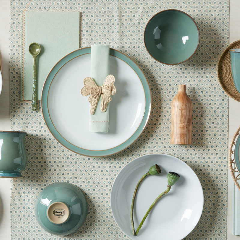 RegencyGreen 4 Piece Dessert Plate Set
