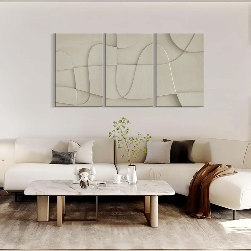 3 Piece Wrapped Canvas Print, 60 cm H x 40 cm W