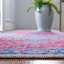 Tapis rouge / bleu marine en coton Ferrigno-44997505