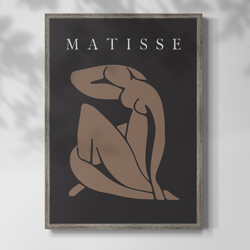 Matisse CECL XXVII, reproduction d'art encadrée - bois massif, H 30 po x l 24 po