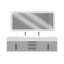 Ensemble de meuble-lavabo double mural 72 "avec miroir Nile-87466753-87466745-87466746