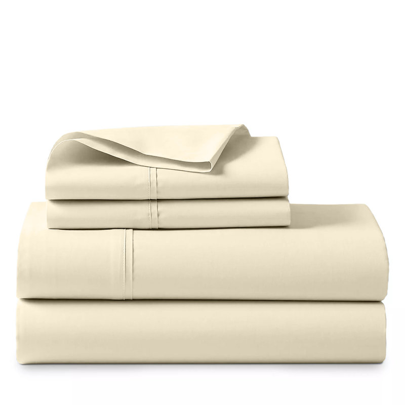 Monte Carlo Egyptian Cotton Sheet Set, Ivory, Twin XL