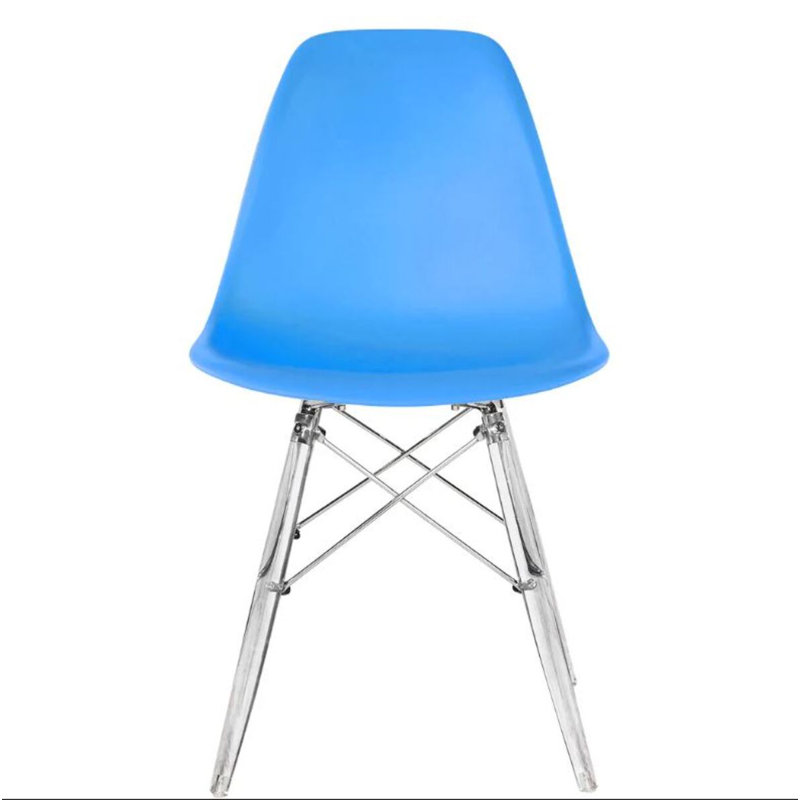 Chaise en plastique Luna, Bleu Angleterre