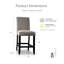 Tabouret de comptoir 25 po Kalb-1160295795