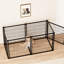 Cage pour chien de 63 po pour canines de taille moyenne, parc pour chiots avec dessus amovible, fil de résistance à la traction, emplacement de la porte réglable, espaces séparés de séparation, installation rapide et simple pour chiens de 50 à 90 lb, verrouillable