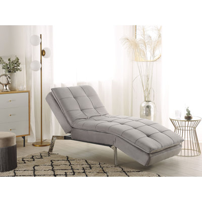 Eirenne Velvet Chaise Lounge