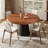 Modern Solid Wood Round Dining table - Stylish Wooden Kitchen Table With Sturdy Pedestal Base For Dining Room Kitchen & Home Decor-247169435