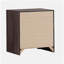 2 Drawers MDF Nightstand in Barrel Oak Finish