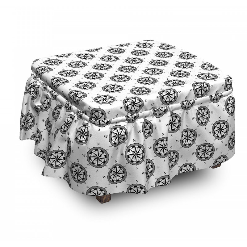 Box Cushion Ottoman Slipcover