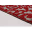 Tapis unique en laine noué à la main beige et rouge de style années 2010 de 7 pi 10 po x 9 pi 8 po Skaghe