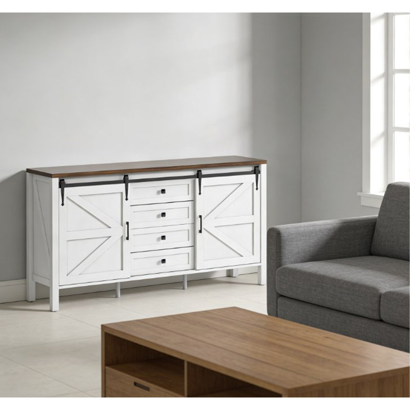 Armoire à café spacieuse, armoire à buffet avec tiroirs