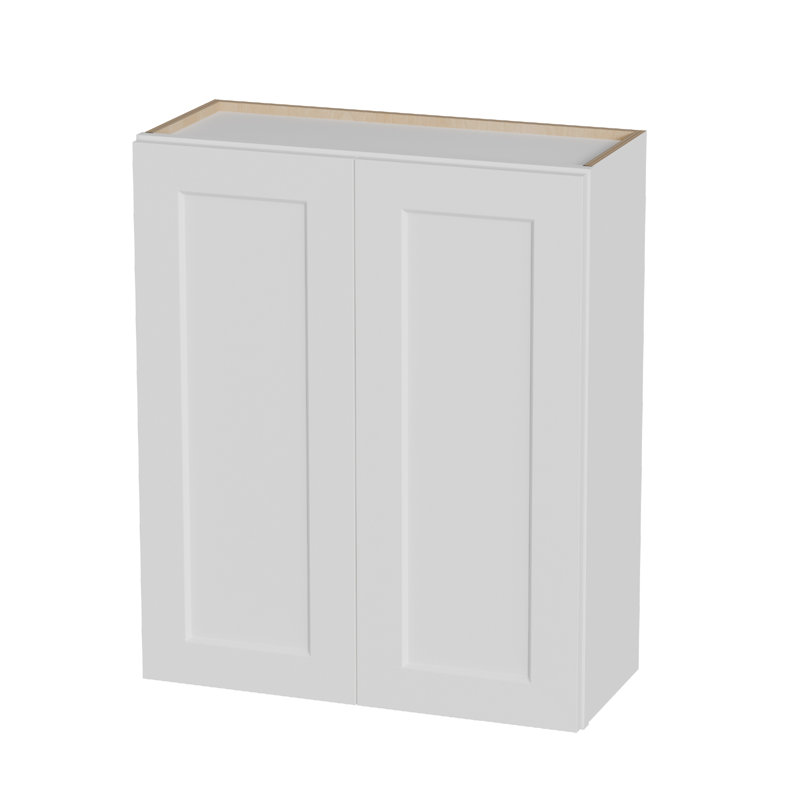  Armoires de buanderie à fixation murale avec portes et tablettes, armoire à pharmacie en bois massif RTA l 30 po x H 30 po x P 12 po, armoire blanche, peu encombrante pour la cuisine, la salle de bain et le garage