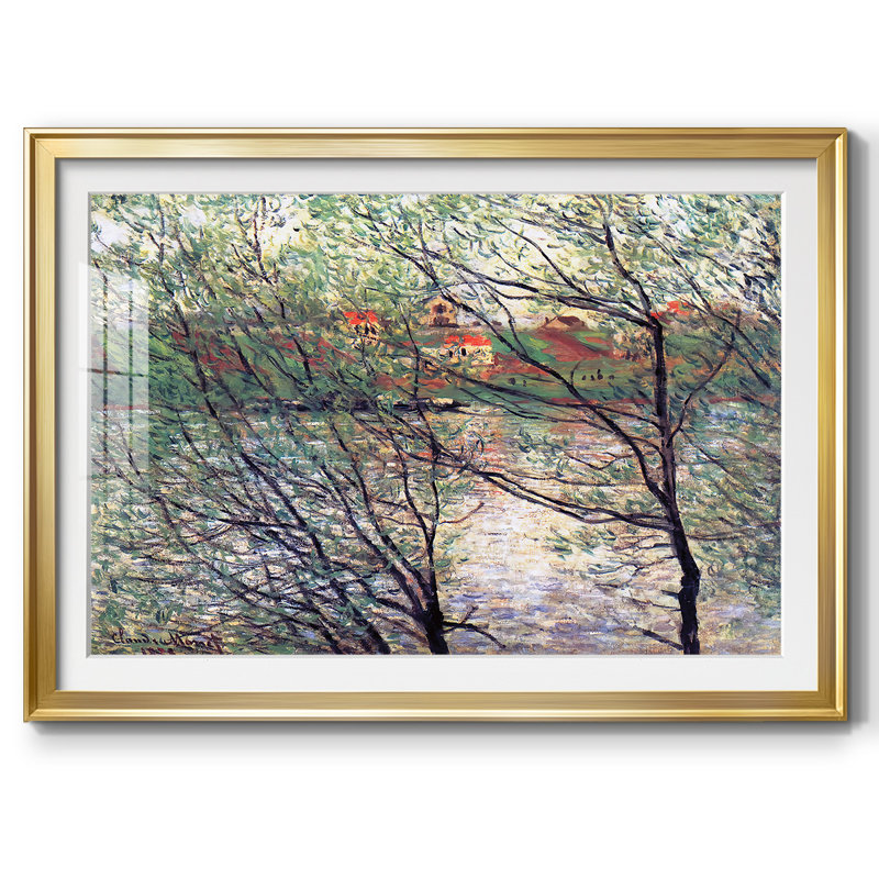 " The Isle Grande ", Gold, 27" H x 39" W x 1.5" D