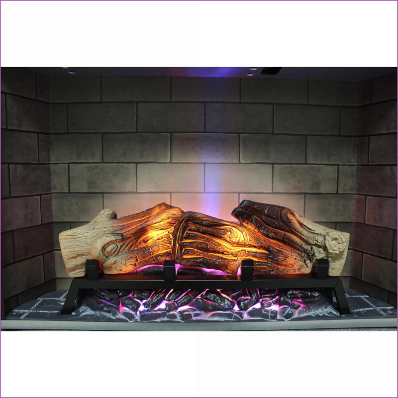 Foyer électrique encastrable 28 po avec flammes multicolores | Sans évent | Espace de vie principal