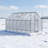 Silver Walk-in Heavy Duty greenhouse 12.3' W x 6.2' D x 6.5' H Greenhouse with Aluminum Frame for Winter