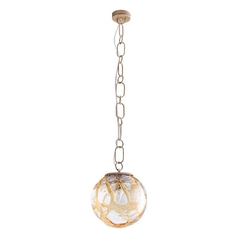 Luminaire suspendu Amo - Ambre, Transparent / ambre