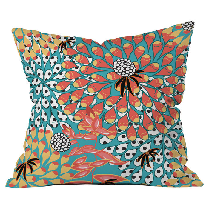 Coussin extérieur à fleurs juliana curi