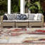 Tapis rouge / gris intérieur / extérieur-57385725