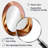 Subtle Sophistication In Exquisite Pink & Gold III - Abstract Oval Decorative Mirror On Metal-1693990389