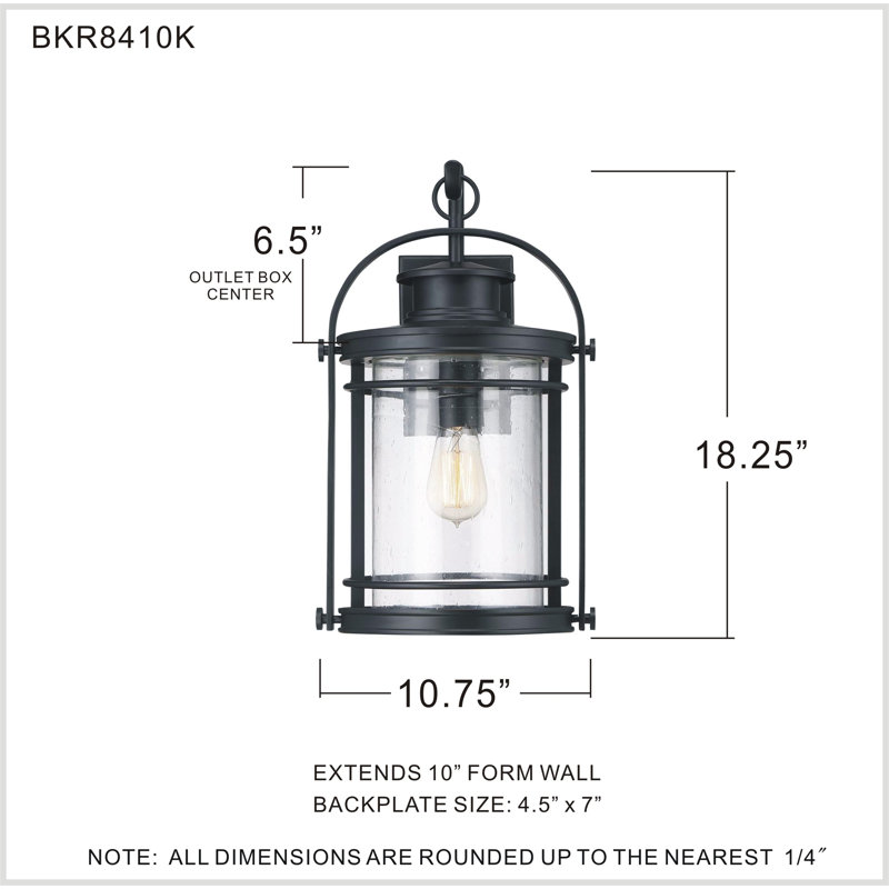 Amiree Wall Light, Large, Mystic black