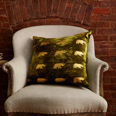 Arusha Animal Print Feather Throw Pillow