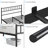 Minimalist Metal Bed Frame with Slatted Headboard-682358409-800080578