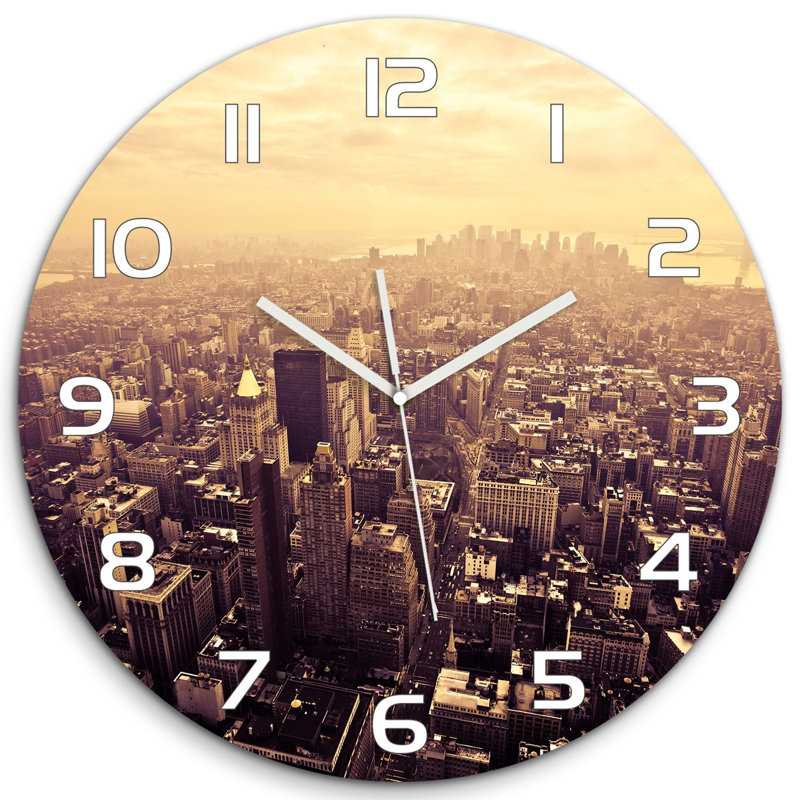 Joubruwn Glass Wall Clock