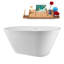 1369.1mm x 754.4mm Soaking Acrylic Bathtub-2141581084