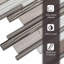 12" x 12" Engineered Stone Linear Wall & Floor Tile