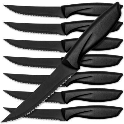 Lux Decor Collection 8 Piece Stainless Steel Steak Knife Set