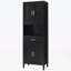 Modern Bathroom Cabinet with Drawer,Soft-Close Doors,and Open Storage,Versatile Storage Layout-491183925