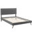 Virginia Platform Bed with Round Splayed Legs-1012535142-1012535160