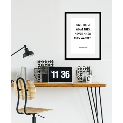 Lettering - Single Picture Frame Print