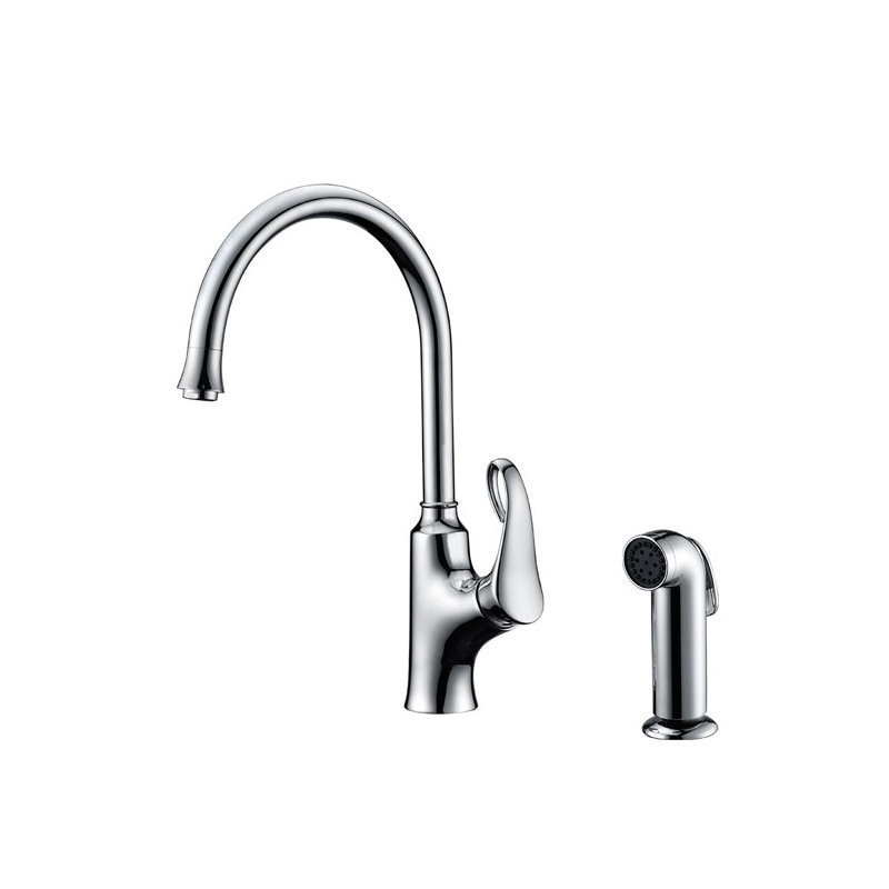 Dawn USA Kitchen Faucet with Side Spray, Chrome