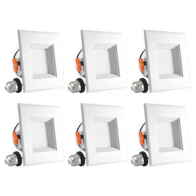 4'' Dimmable LED Canless Recessed Lighting Kit