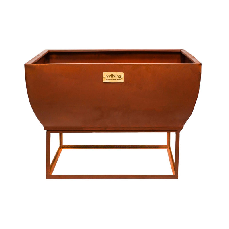 Charcoal/Wood Burning Fire Pit, Rust