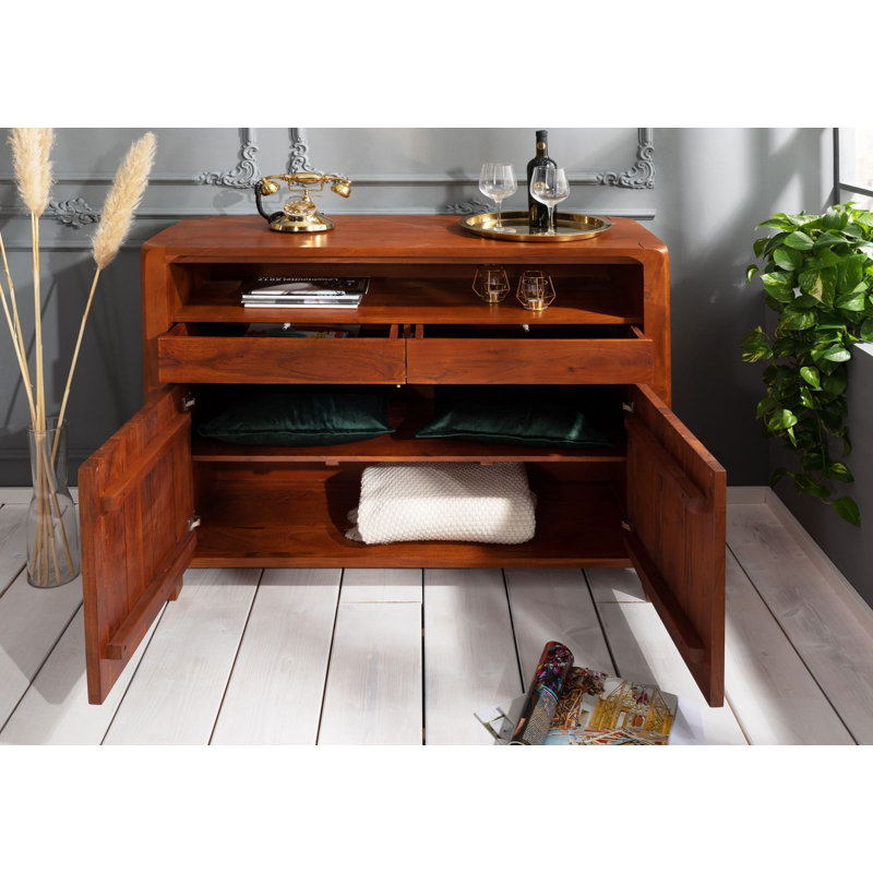 Bueno 120cm Solid Wood Sideboard, Honey