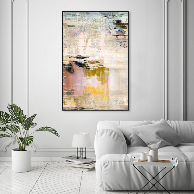 «Summer Layers» par Oliver Gal Print, Impression encadrée, H 55 po x l 37 po, Noir