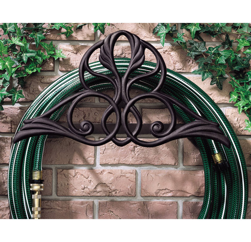 Aluminum Wall Mounted Hose Holder, French Bronze