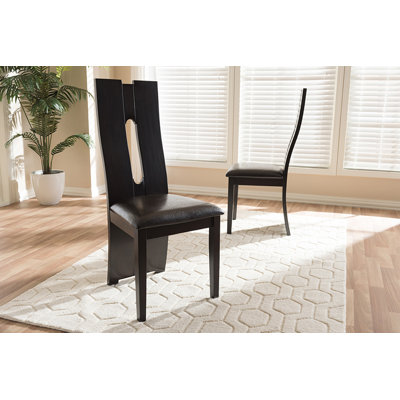 Hranush 19'' H Faux Leather Upholstered Parsons Chair