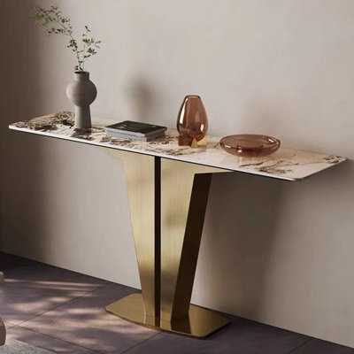 Light luxury modern simple console table