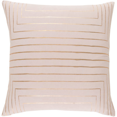 Crescent Striped Cotton Throw Pillow