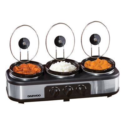 Daewoo 4.5L Triple Slow Cooker