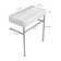 Sarlai 31.5" Ceramic Console Sink Rectangular White Console Bathroom Sinks with Overflow