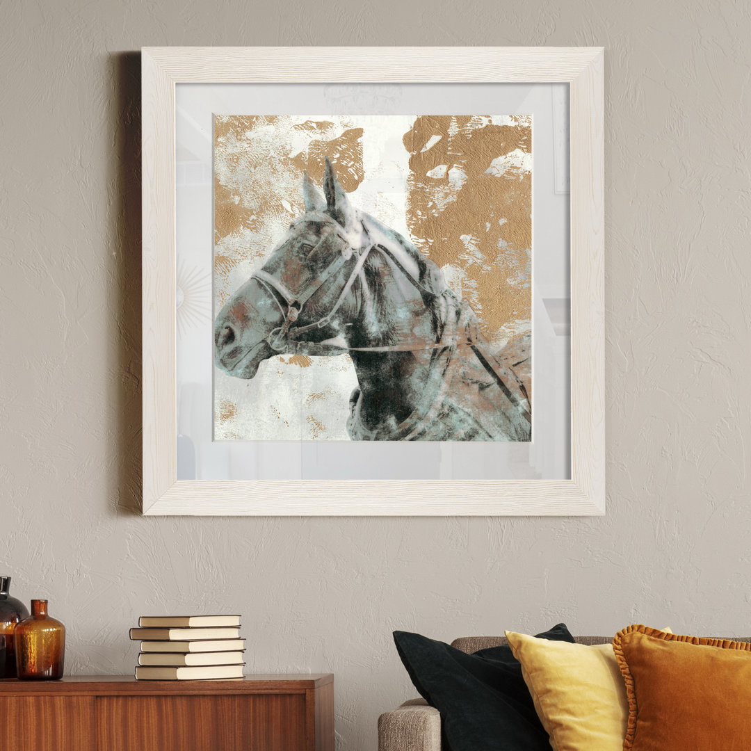 " Driving Horses I " Foundry Select Frame 