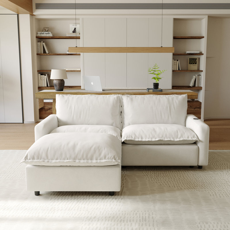 3-Piece Modular Linen L-Shaped Power Reclining Sofa With Zero-Gravity And Heated Seats, Beige