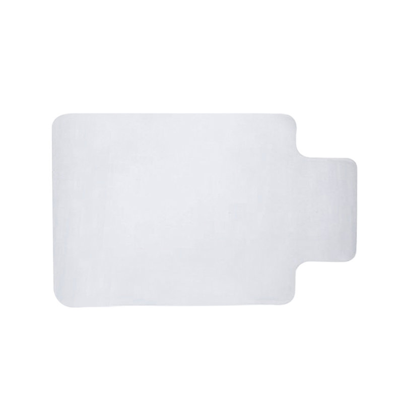 Convex flat bottom PVC chair mats, 120cm x 75cm